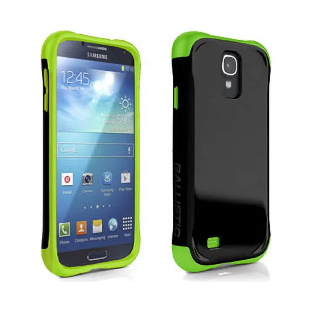 for S4 Series AGF Aspira Green) Ballistic Galaxy Case Samsung (Black/Lime