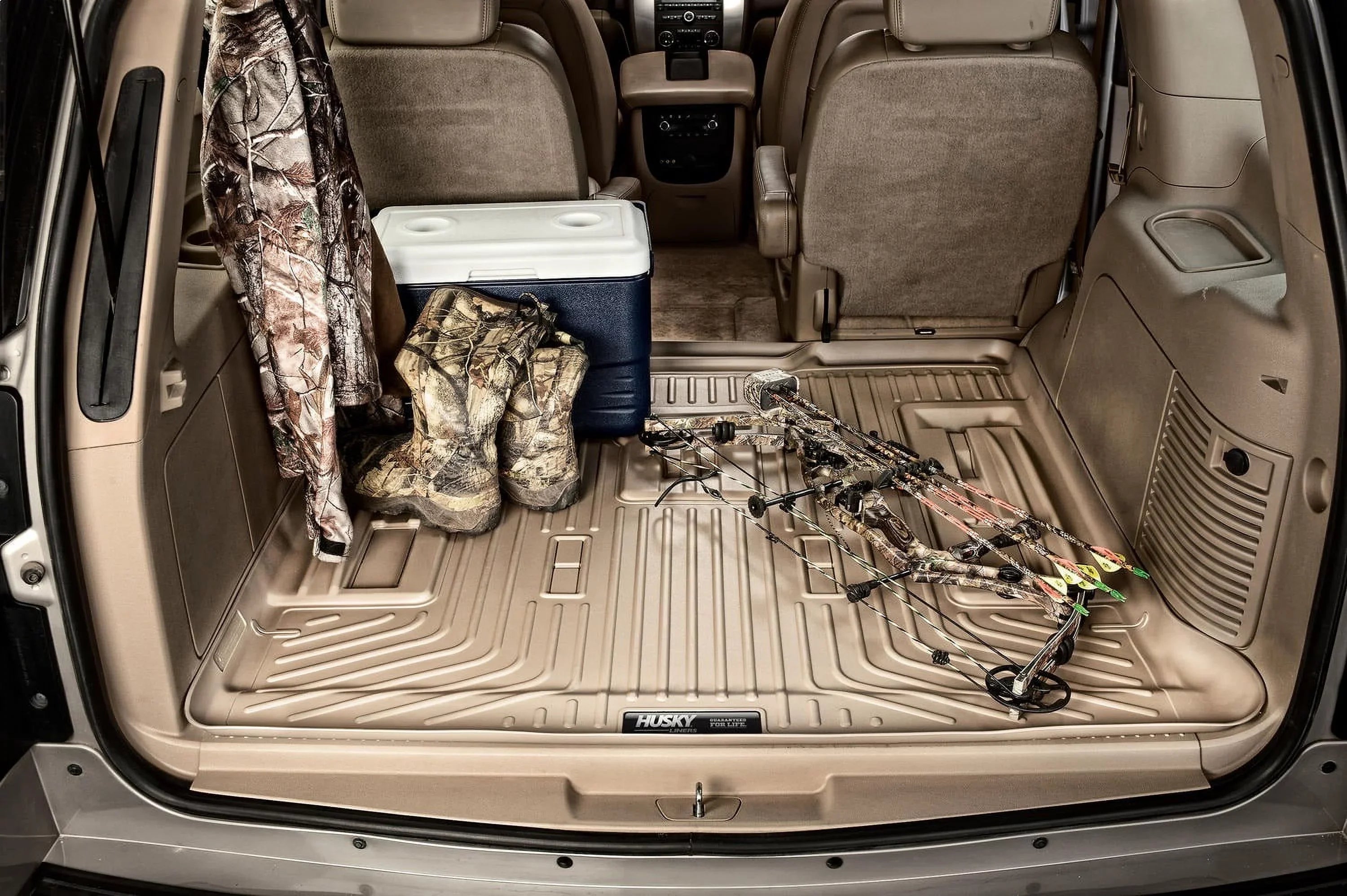 2015-19 RealTruck Cadillac - GMC 2015-19 by Black with 28221 Compatible 3rd Husky Escalade Behind ESV, XL Cargo Suburban, Liner Yukon 2015-19 Chevrolet Seat
