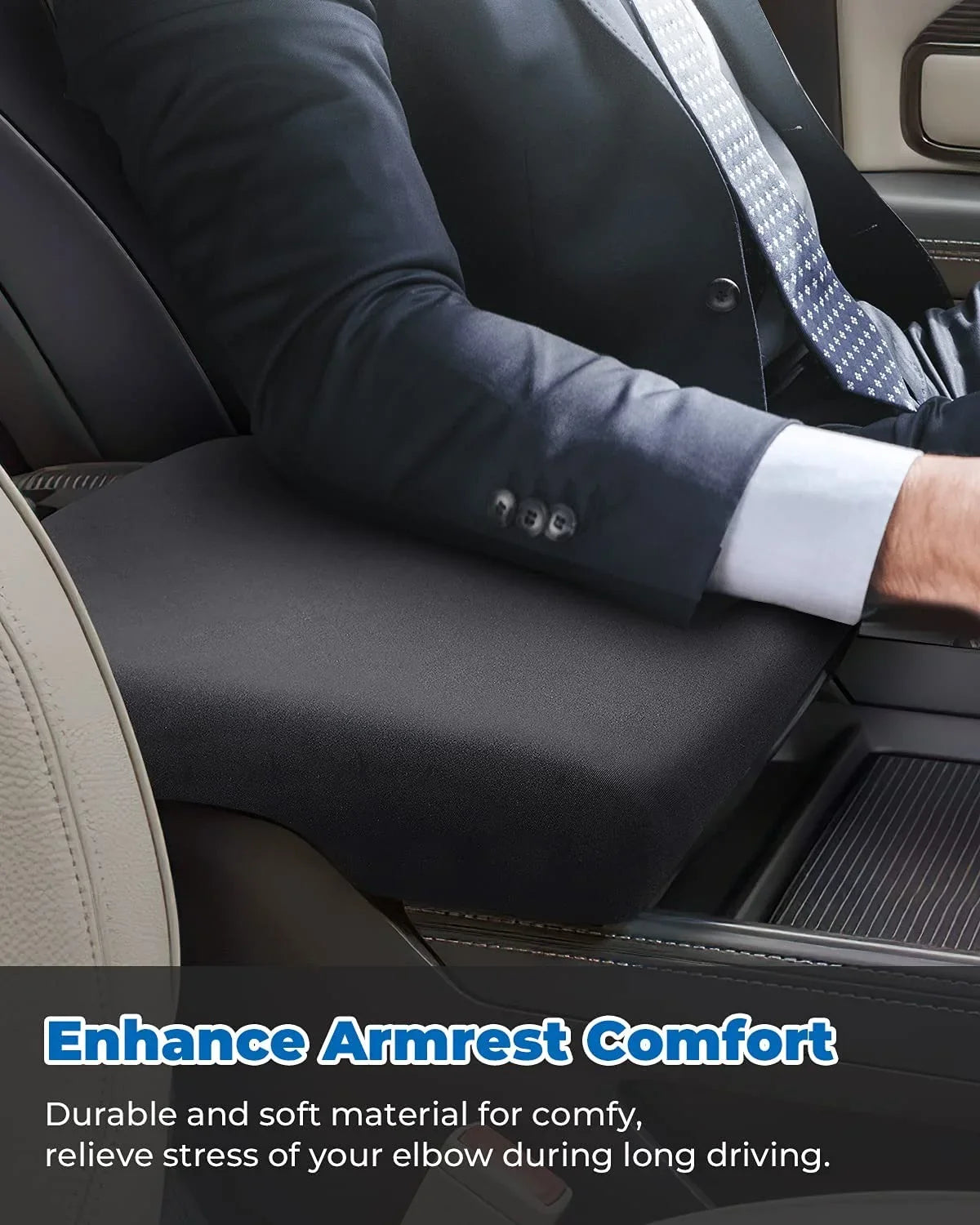 Protector Cover Armrest Cover 2500 Compatible Ram 3500 2023 2013-2022 ISSYAUTO Center with Console Console 1500