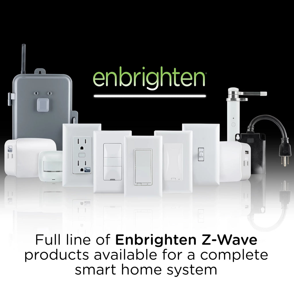 Toggle White Smart Light Z-Wave Required, 46202, Z-Wave Hub Enbrighten Switch, Plus