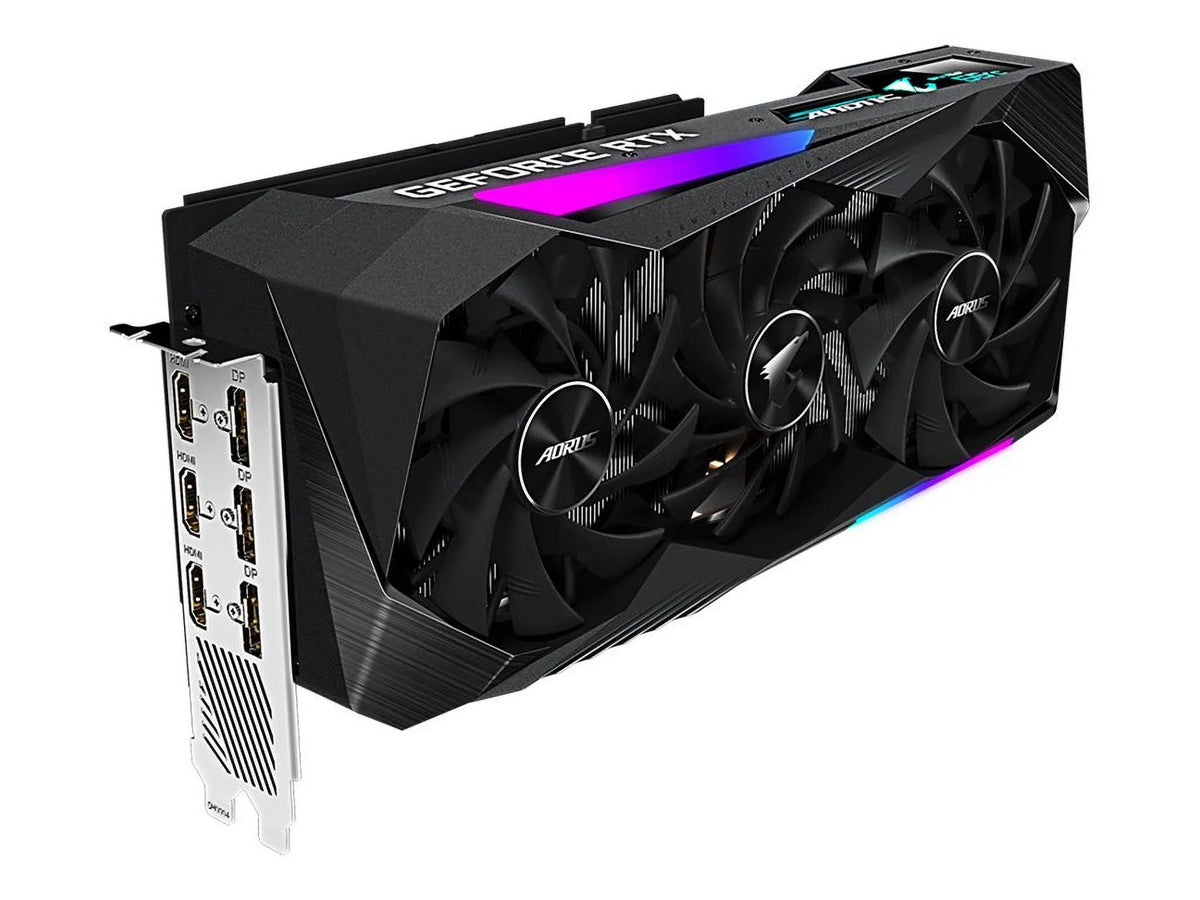 card 3 - 1.1) GF Graphics - x16 RTX GDDR6 3070 AORUS x Gigabyte 4.0 - HDMI DisplayPort, 3070 GB GeForce - (rev. 8 PCIe - 3 8G x MASTER RTX