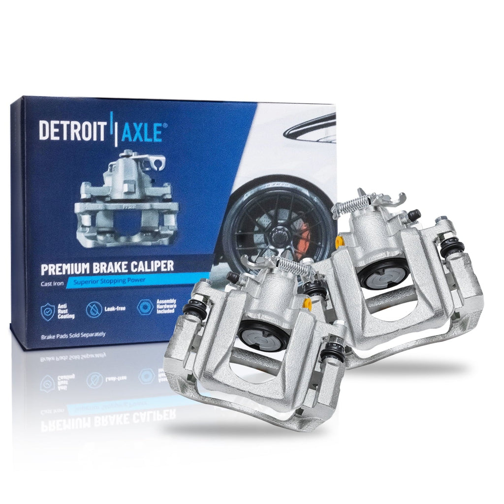 and Pads Brake Town & Dodge Ceramic Front Brake - Rear Rotors Replacement Detroit Brake Country & Calipers Disc for Kit Caravan, Axle 2008-2012 Grand Brake