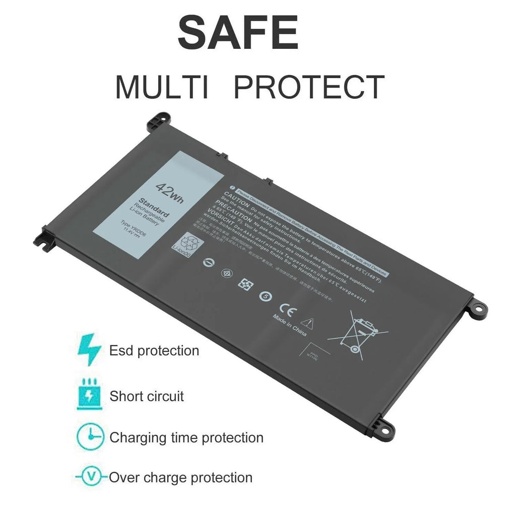 5000 series FAST Dell 2-in-1 VM732 Inspiron YRDD6 Type For 5480 5482 Battery 14