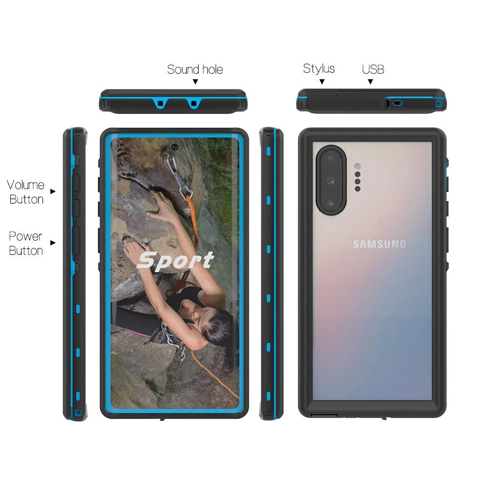 Protector Note10 Military In Screen 12FT Case Samsung Shockproof Plus Galaxy Full Waterproof IP68 Built for Waterproof