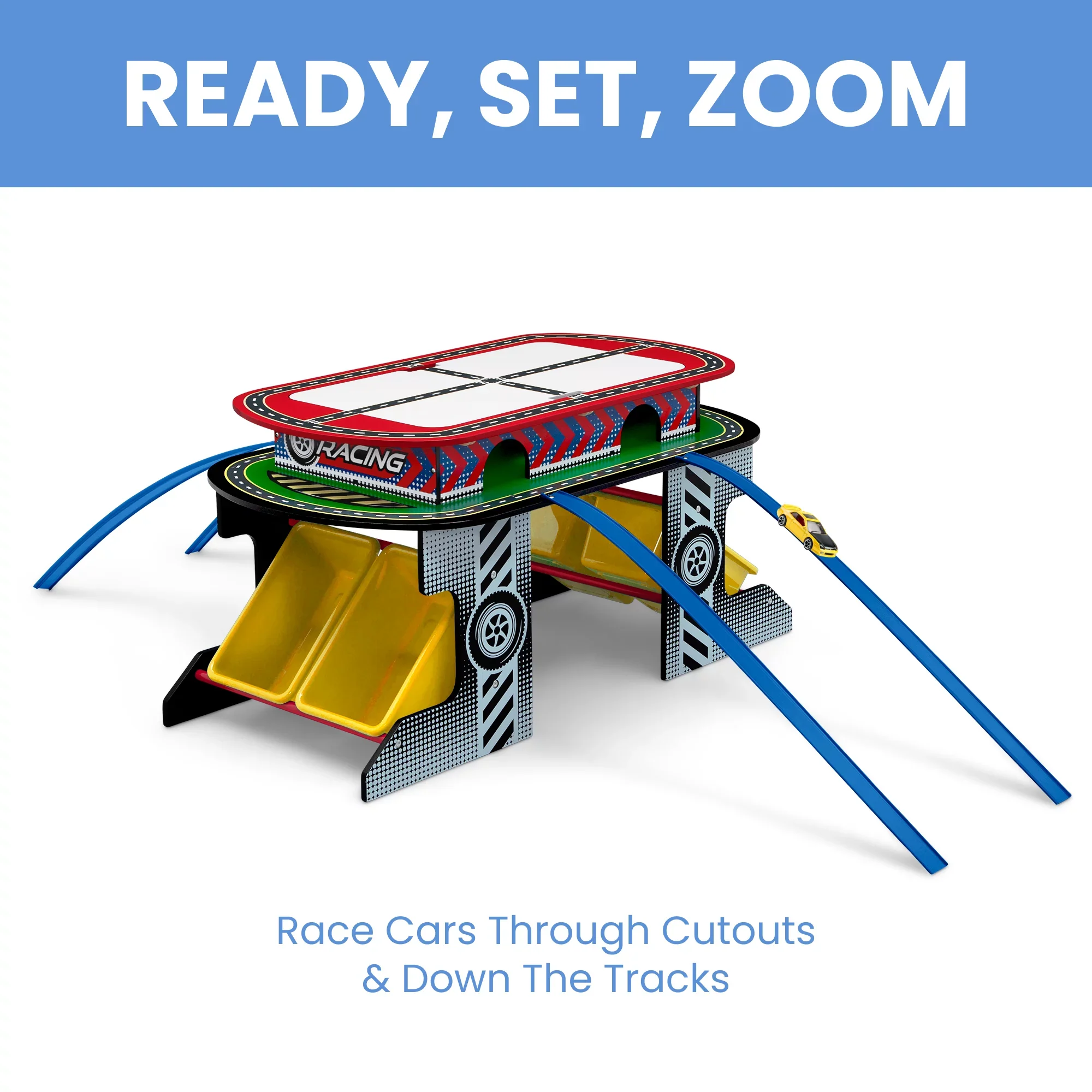 Toy Track Kids Play for Children Activity Table Delta and Race