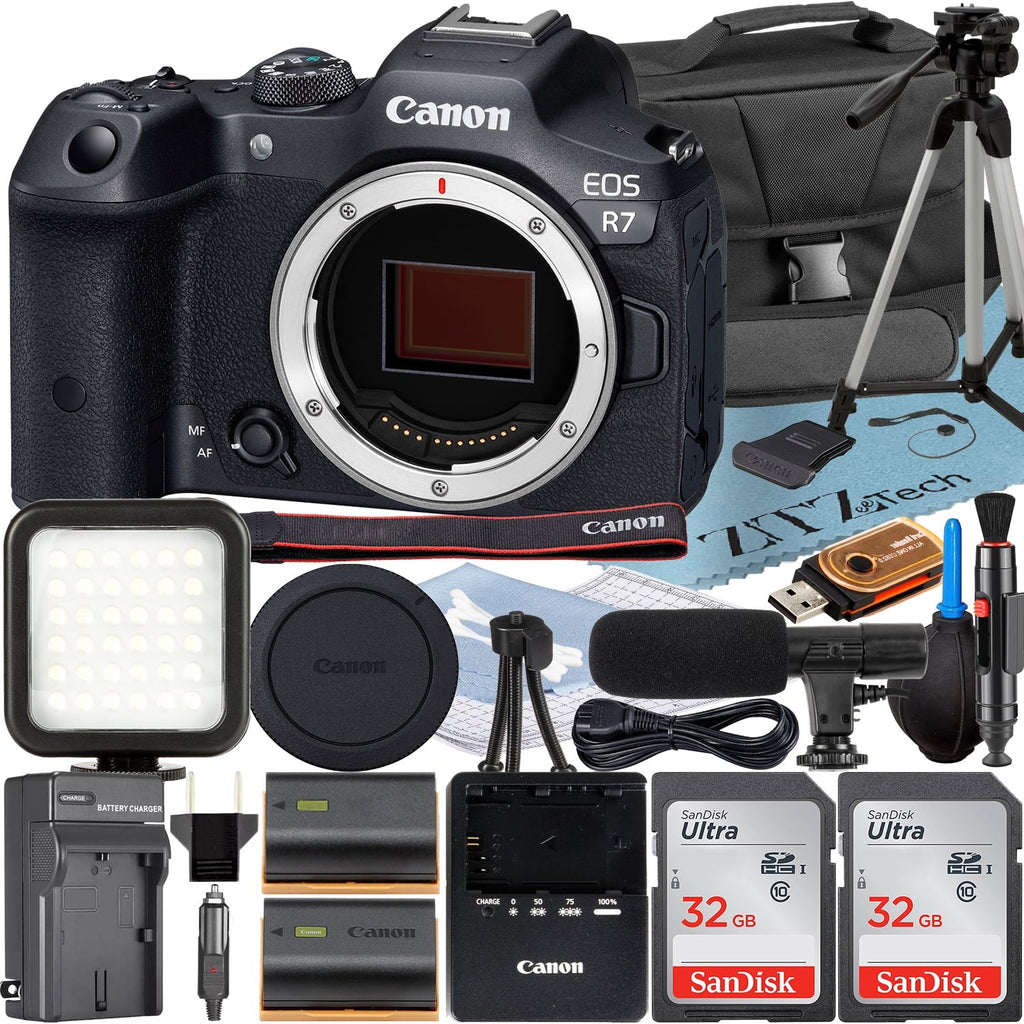 ZeeTech EOS R7 Case 32GB Memory + SanDisk + (Body) with Pack Canon Camera Mirrorless Accessory Card 2