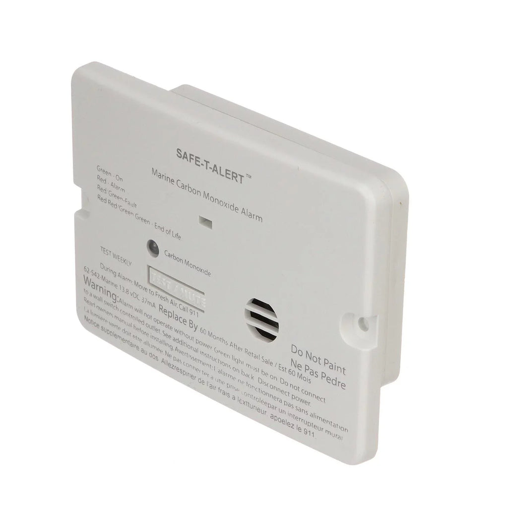 Series 62 White 46361 Seachoice Flush Carbon Detector Monoxide Mount