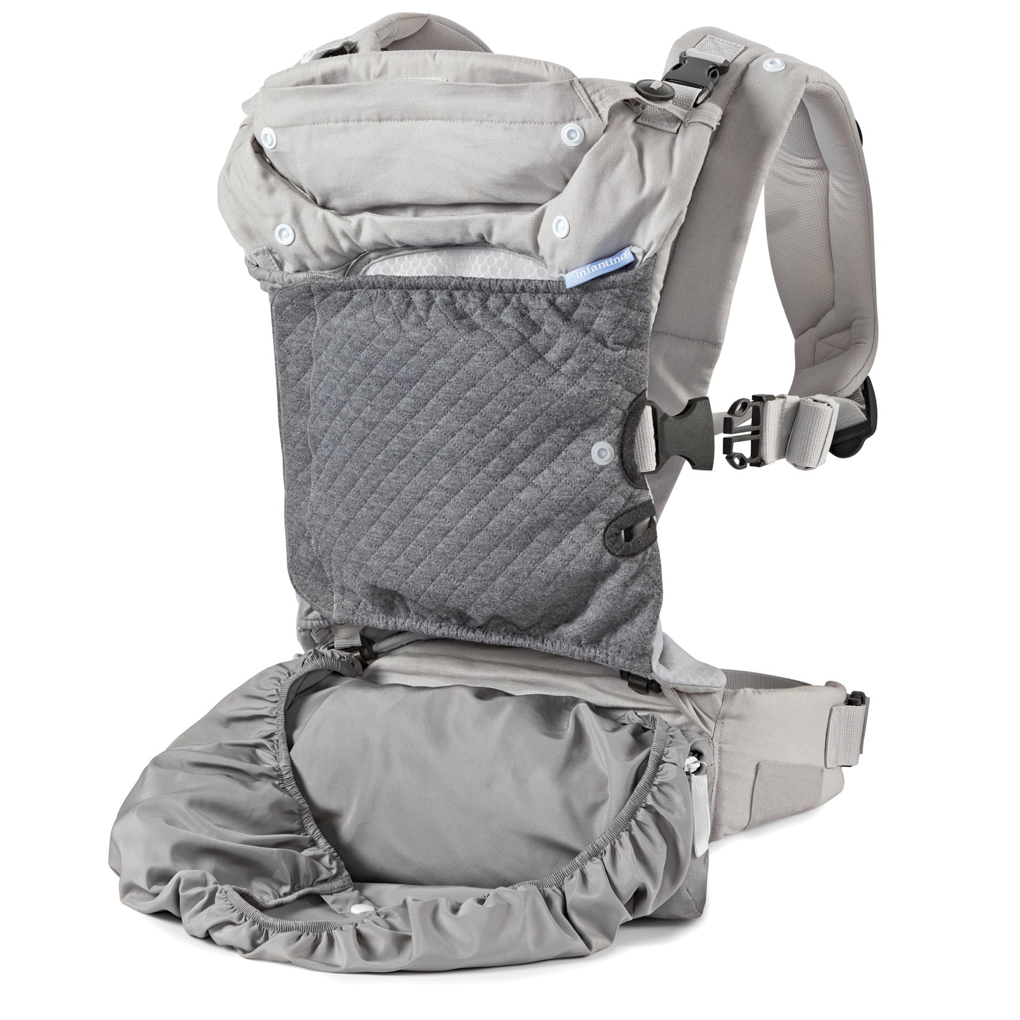 Infantino Baby Ergonomic Carrier, in-Season-5 4-Position, Layer Gray Unisex, 8-40lb,