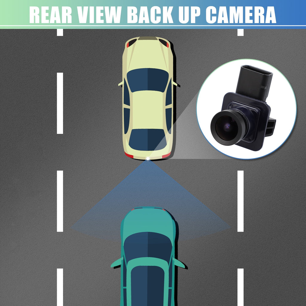 View Back Camera Reverse Replace 2013-2014 Edge ET4Z-19G490-A Car Rear for Ford Up Camera Backup Waterproof Parking