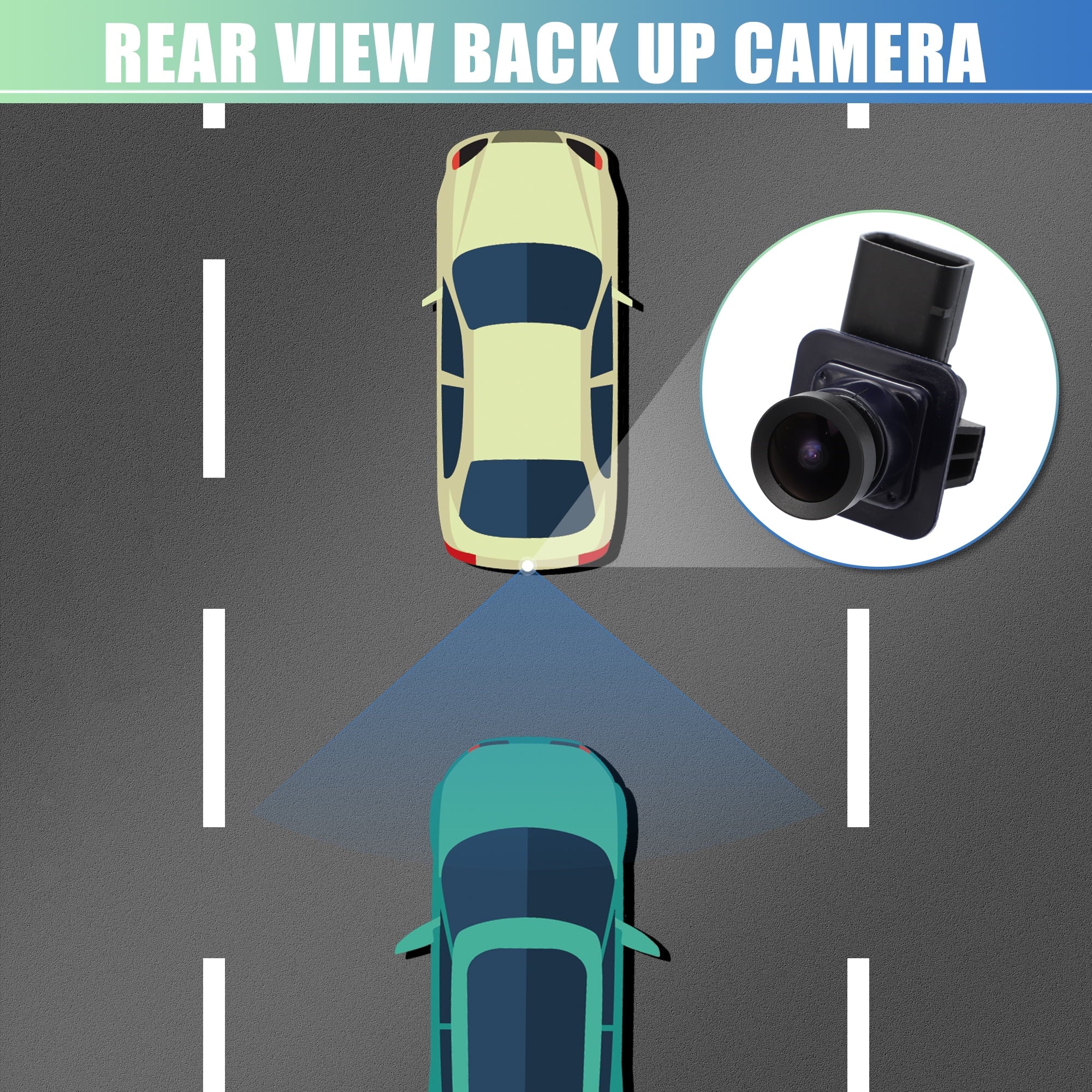 View Back Camera Reverse Replace 2013-2014 Edge ET4Z-19G490-A Car Rear for Ford Up Camera Backup Waterproof Parking