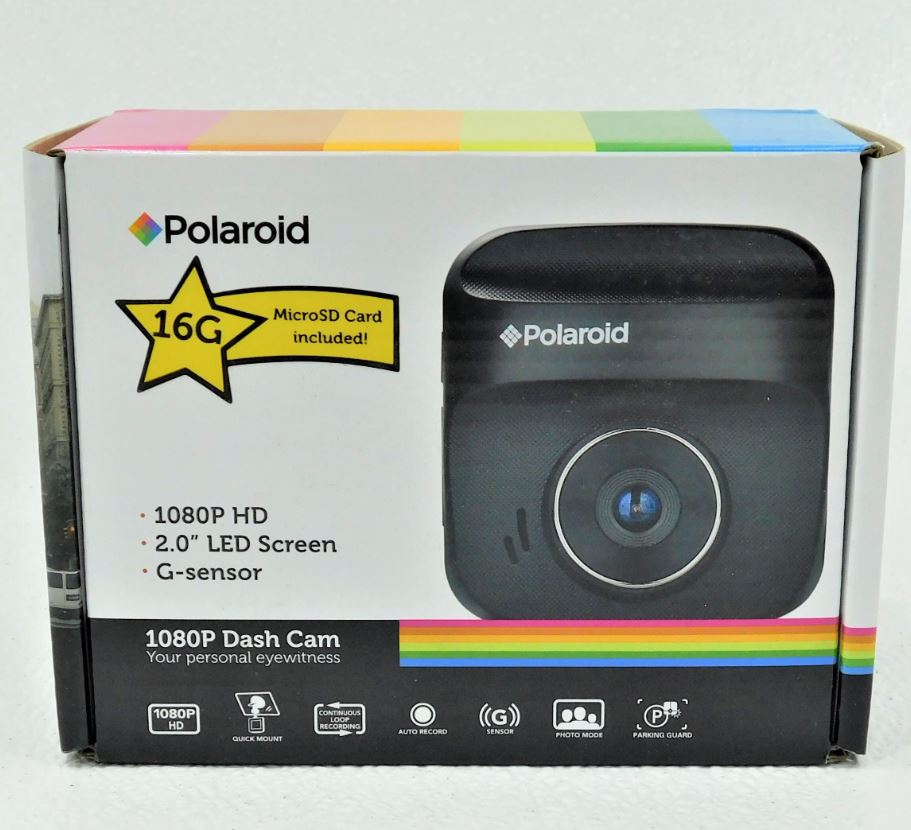 Dashcam Screen LED 2" Dash Cam PD-E73H HD Black 1080P Polaroid Car Display