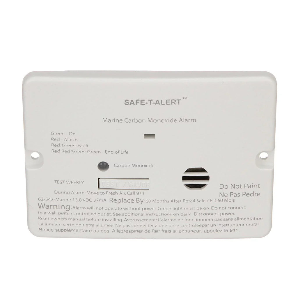 Series 62 White 46361 Seachoice Flush Carbon Detector Monoxide Mount