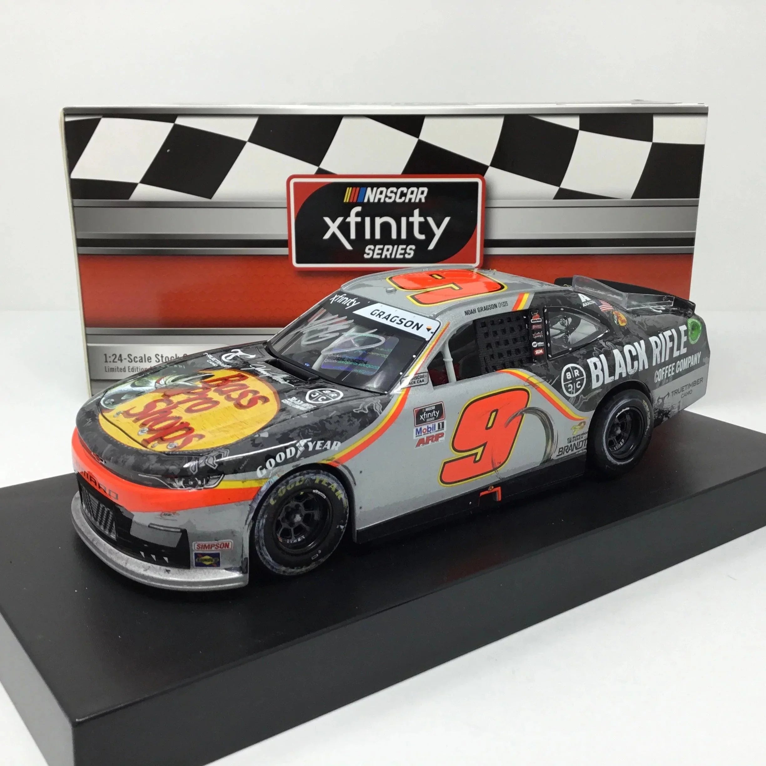 Gragson 2021 Autographed Win Bass Darlington Pro 1:24 Diecast Noah Shops