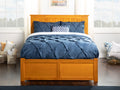 in Bed Size Nantucket Caramel Full Panel and Trundle Size AFI Footboard with Platform Full Latte