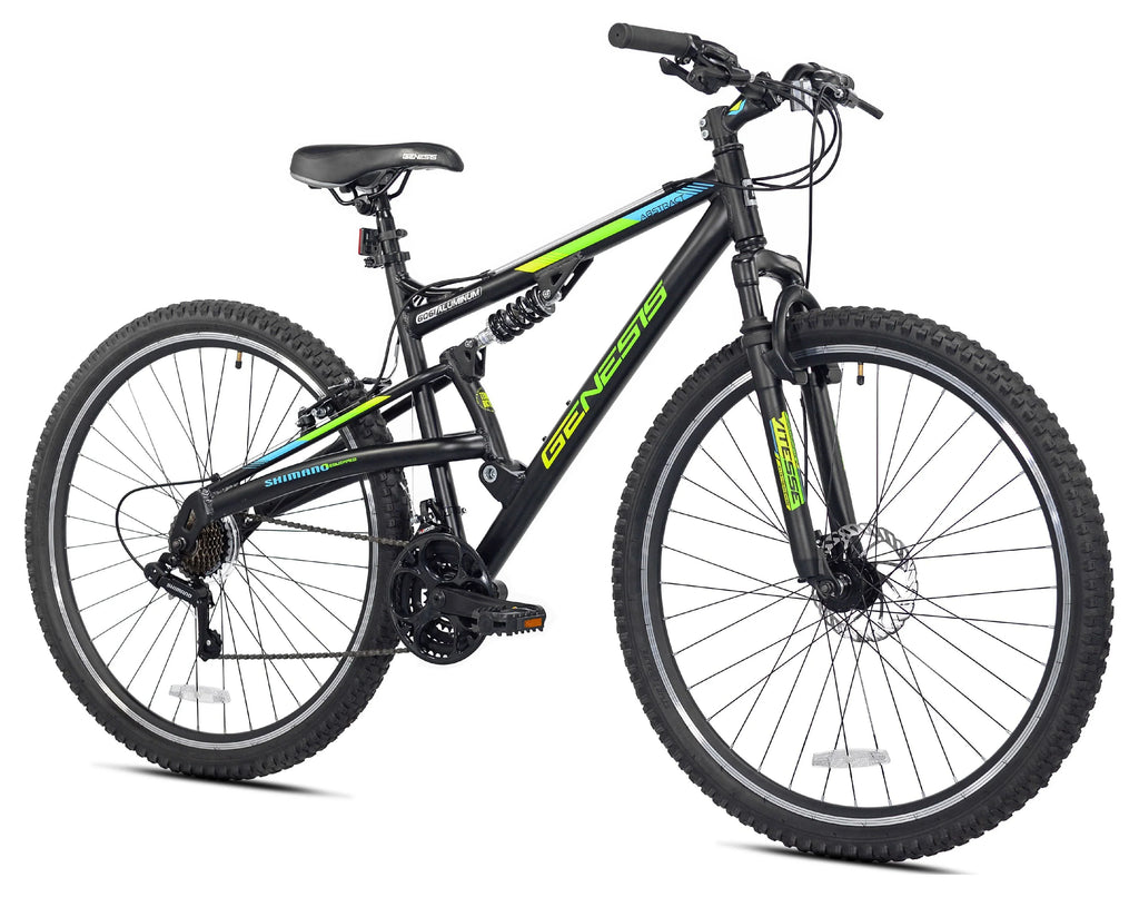 29" Mountain Men's Genesis Abstract Black Bike,