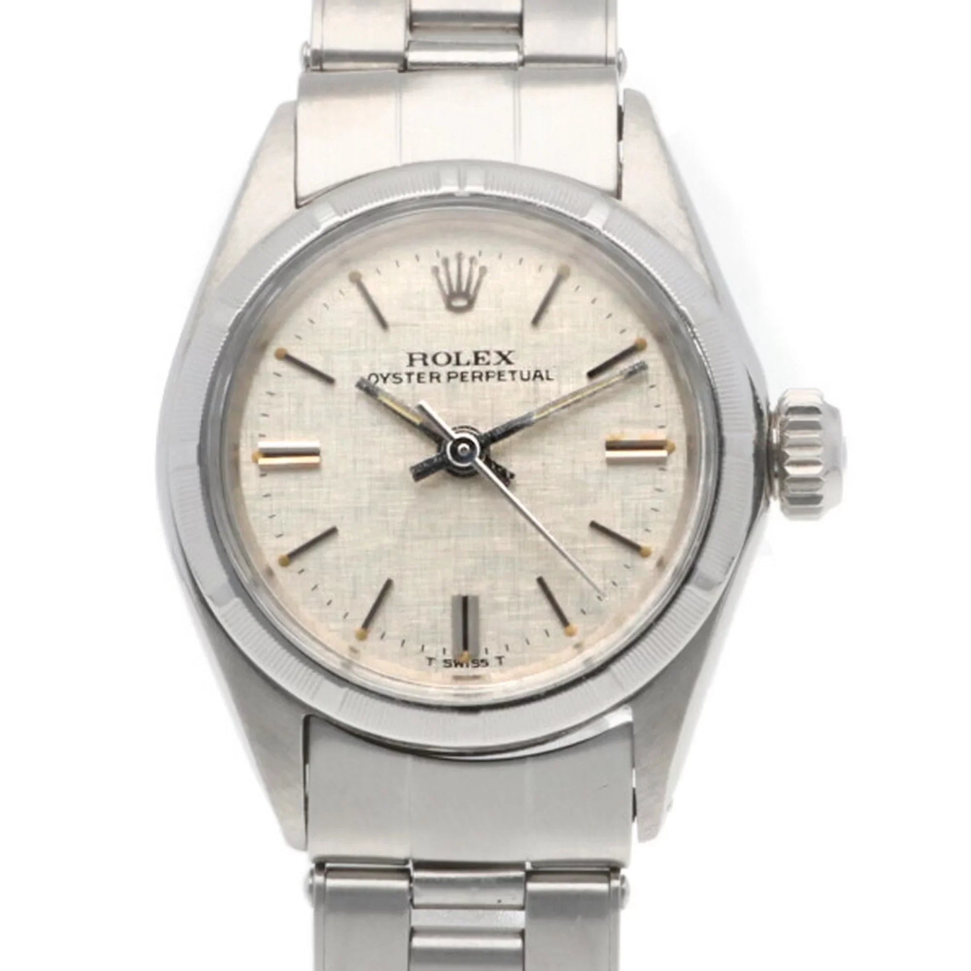 Watch Stainless Rolex Automatic Perpetual Oyster Women's Pre-Owned 6623 ROLEX Winding Steel (Fair)