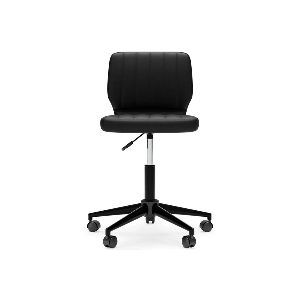 Office 18 Black Faux Inch Chanel Leather, Sara Tufted, Modern Chair, Swivel