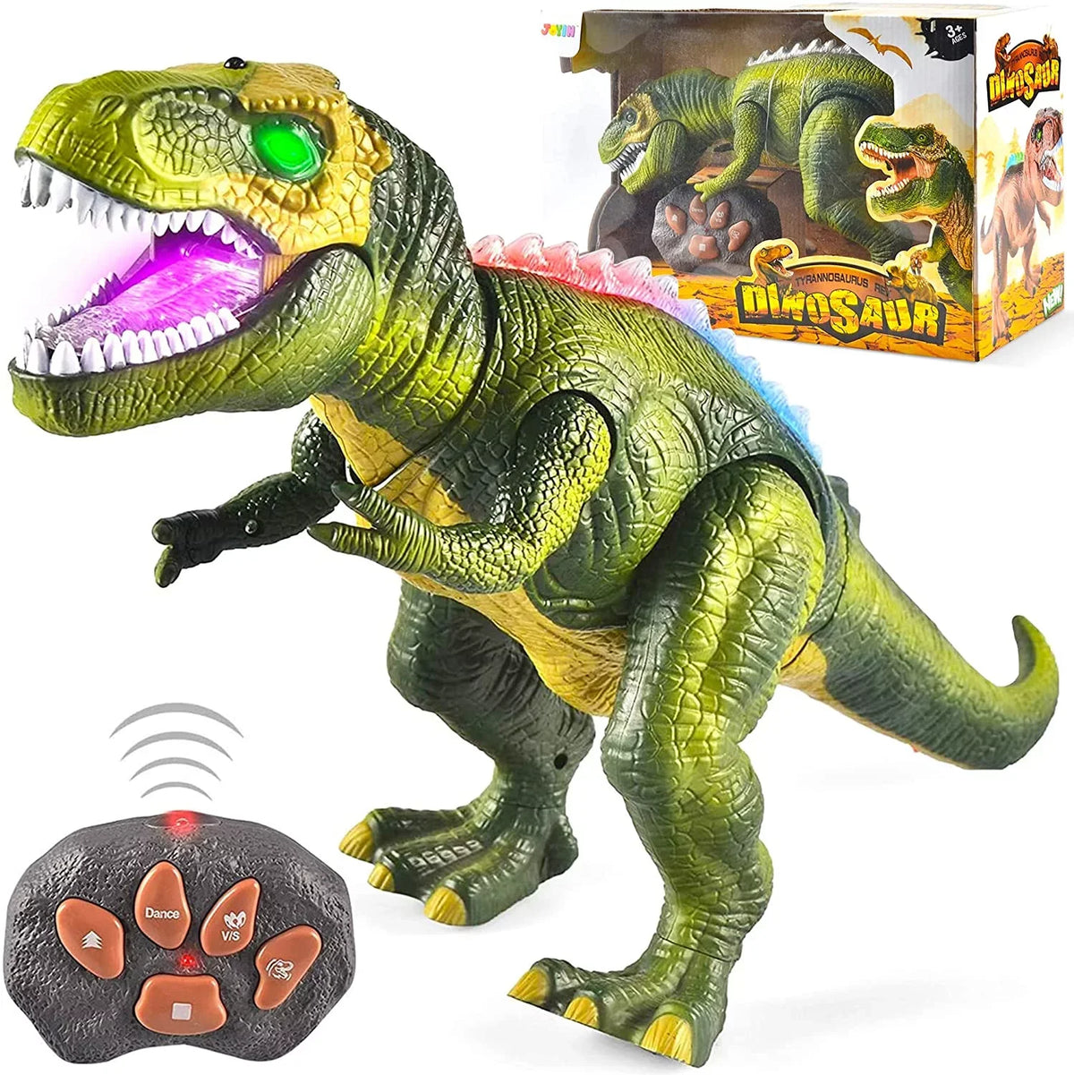 saur Toy for Steam Roaring Dancing Robot Boys Gift Girls,Green Toy,Electronic dinosaur for Walking T dinosaur Boys,Big and and Kids Rex Sound, Toy JOYIN saur dinosaur with Toy,Birthday Kids Light