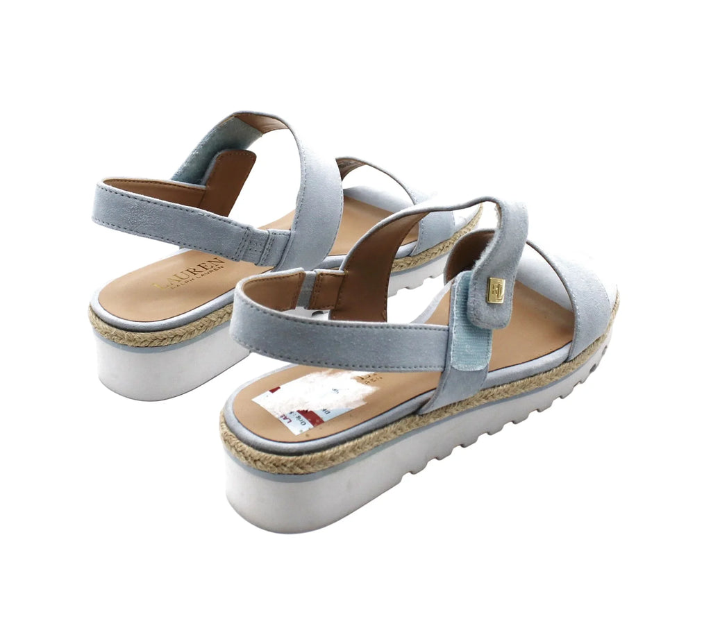 US) (Size Lauren 8.5 Jewelle Wedge Ralph Lauren Sandals