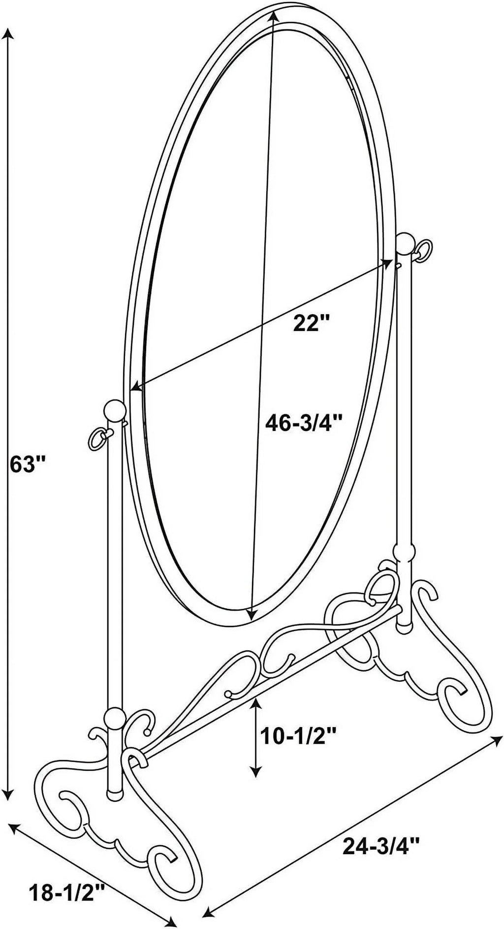 Clarisse Mirror Metal
