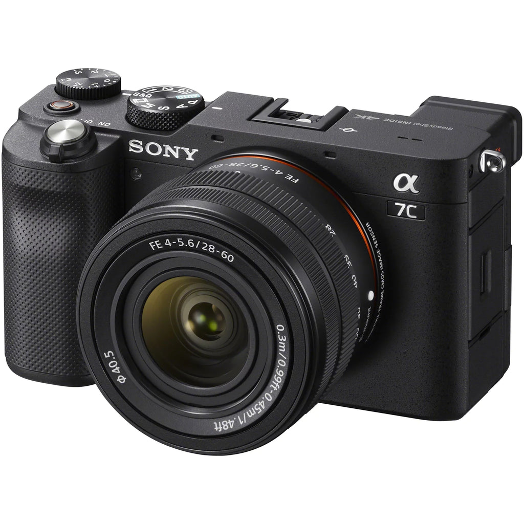 28-60mm Bag F4-5.6 2x Accessories Deco & w. Body ILCE7CL/B + Wireless Mirrorless Full Vlogger GP-VPT2BT + Bundle Black + Remote Camera Gear a7C Grip ACCVC1: Battery Kit Sony Lens Shooting Frame with