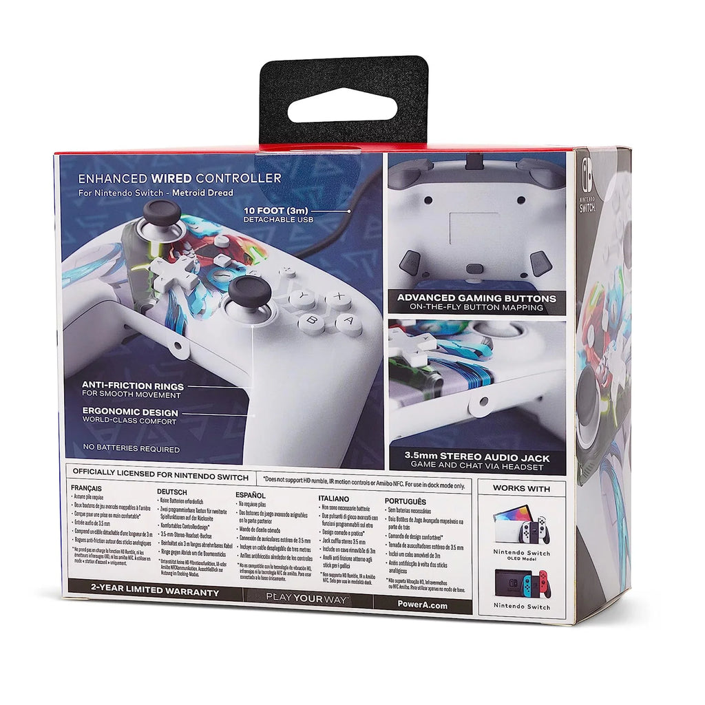 Accessory] Dread Wired Metroid Nintendo [Nintendo for Enhanced Controller - Switch Switch PowerA