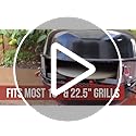 PC7001 Silver, Pizza 18''/22.5'' Oven Kettle Grill PizzaQue Conversion Deluxe Outdoor Kit,