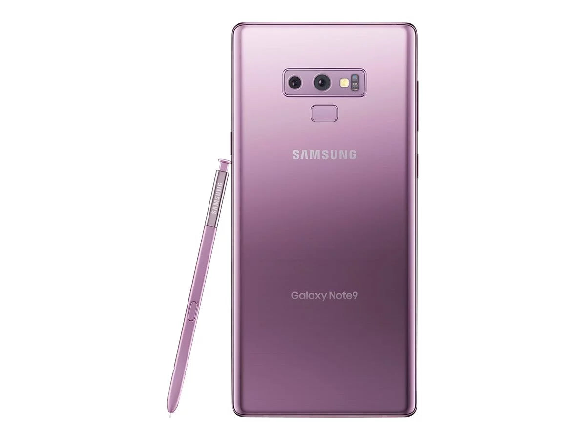 '- - Samsung cameras / 8 microSDXC GB GSM x 128 2x RAM Galaxy 6.4" Super - - 1440 - - - - CDMA - ppi) AMOLED & slot Note9 4G LTE (516 front pixels 2960 purple lavender Sprint MP - Android GB rear 6 -