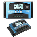Charging Efficiency, Solar High USB, MCU Timer(Blue) 30A Build-in MPPT Charge Solar Dual Charger Panel Controller, Controller, Control, Regulator