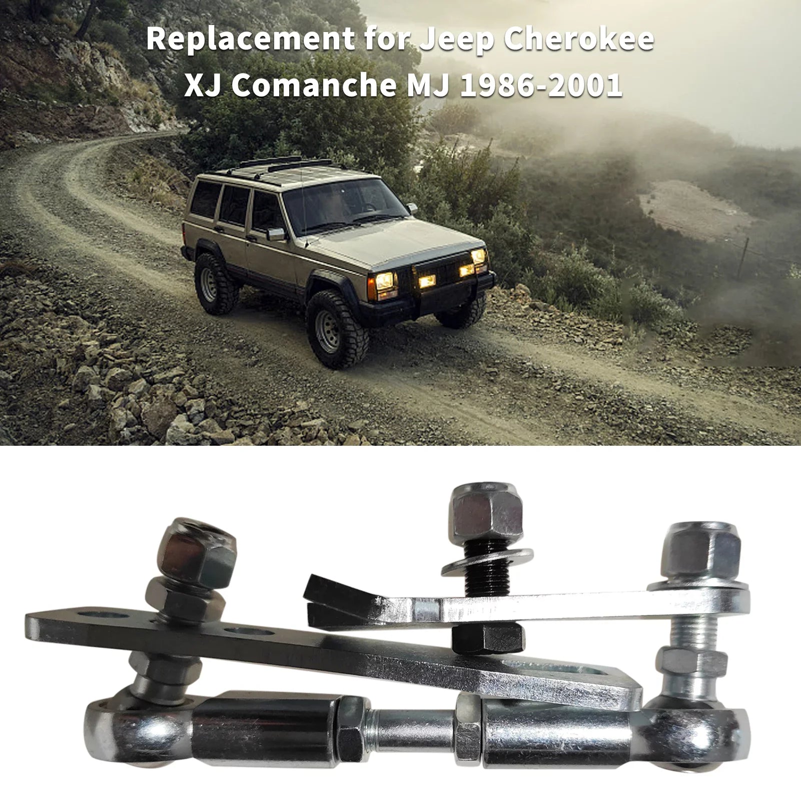 Stainless MJ XJ Transfer Steel Kit, Linkage Jeep Linkage for Replacement Kit Transfer Comanche Cherokee Gecheer Case Case 1986-2001