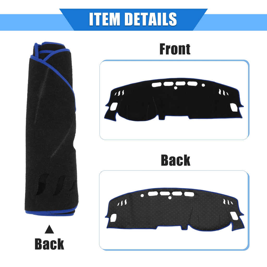 Dashboard Protective Polyester Console Bargains Cover Center Kicks Nissan Compatible Blue for Car Unique 2017-2020