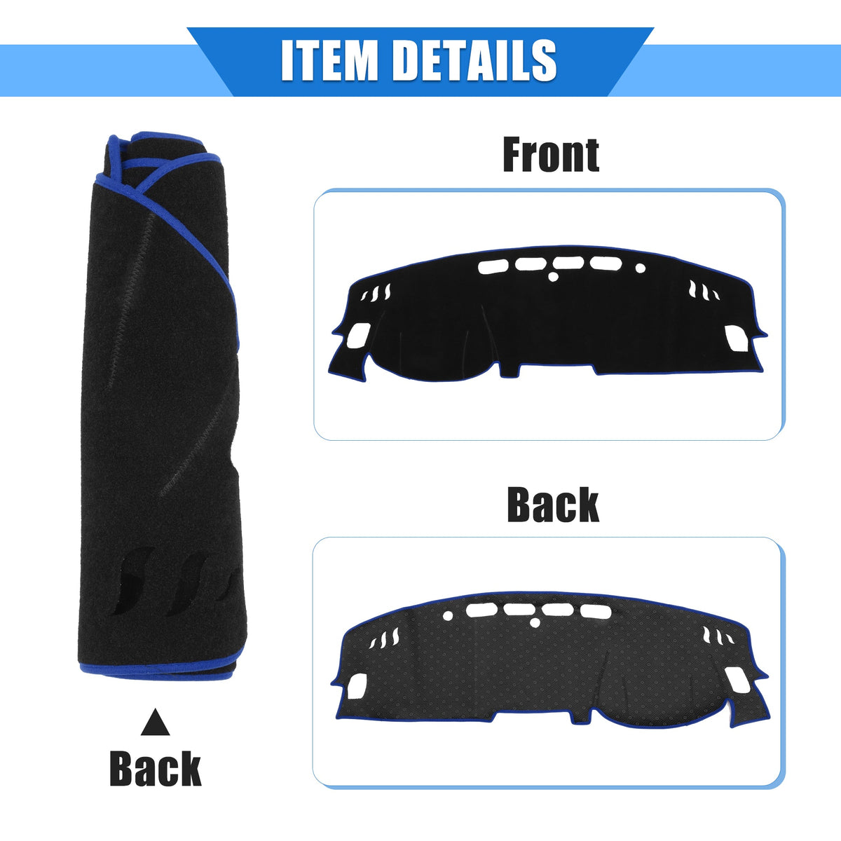 Dashboard Protective Polyester Console Bargains Cover Center Kicks Nissan Compatible Blue for Car Unique 2017-2020