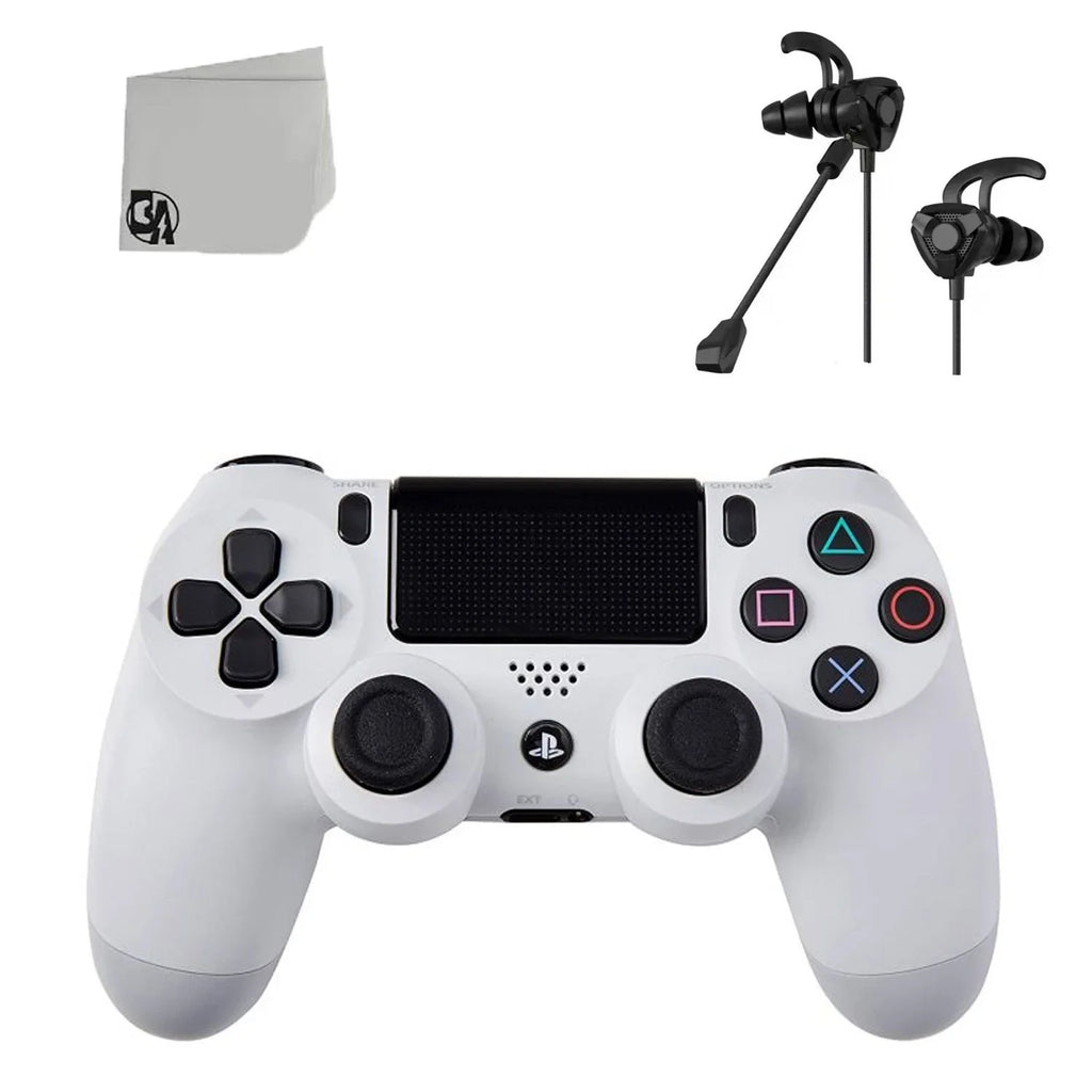 '- With Bundle White Included Earbuds Like Controller - Wireless DualShock BOLT New PS4 AXTION