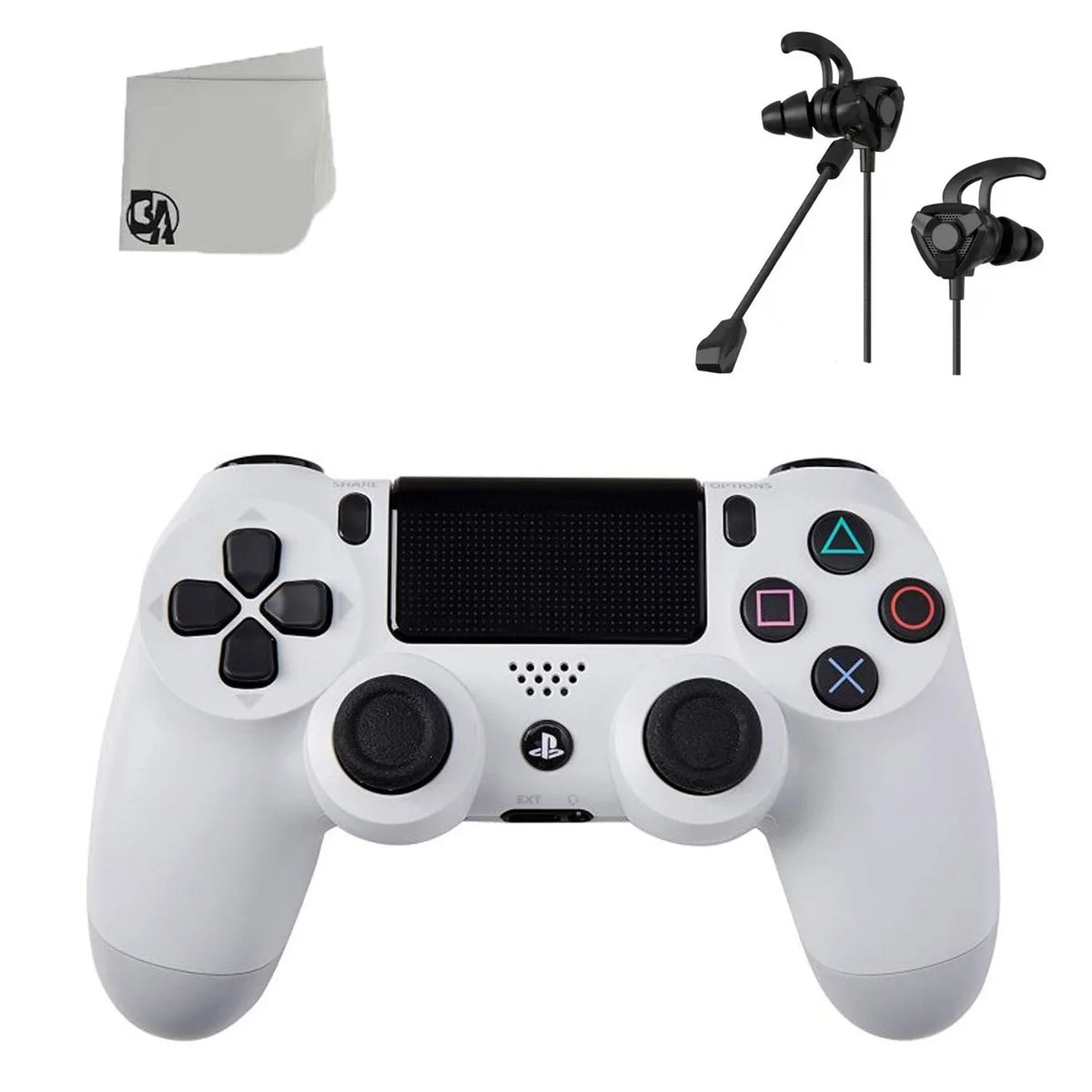 '- With Bundle White Included Earbuds Like Controller - Wireless DualShock BOLT New PS4 AXTION