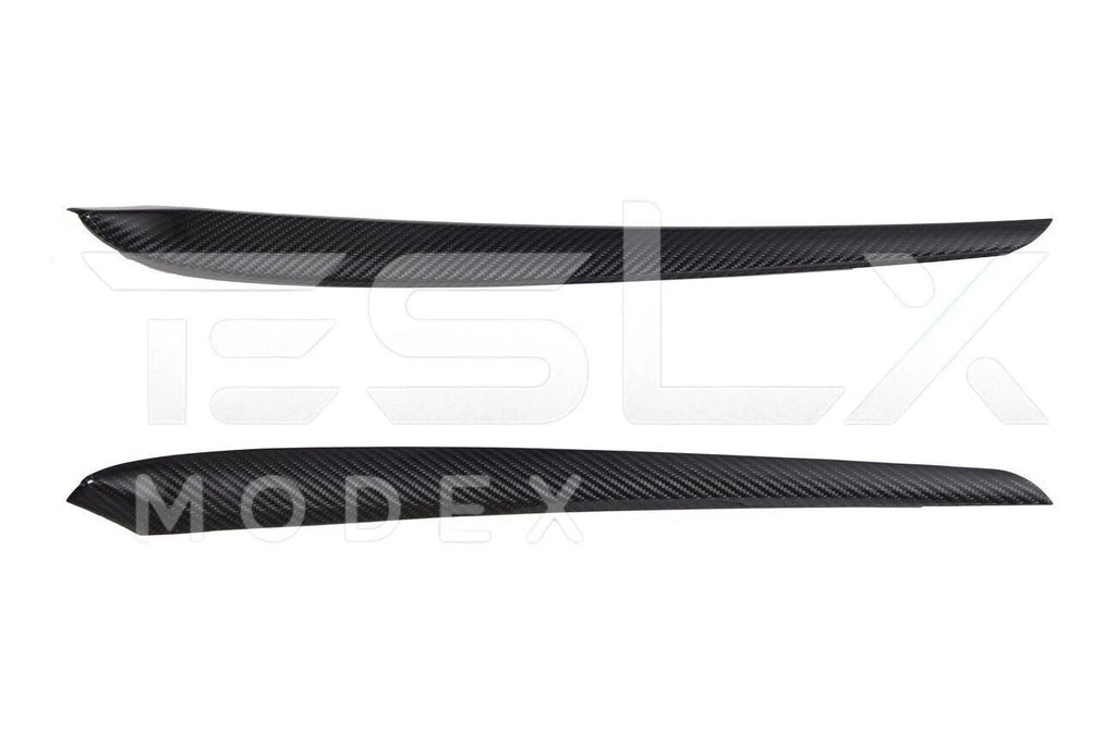 Model 2020-2023 Cover Interior Pair Y CARBON Style Replacement Front Model 3 Trim Factory Panel FIBER & 2020-Up Door For TESLA