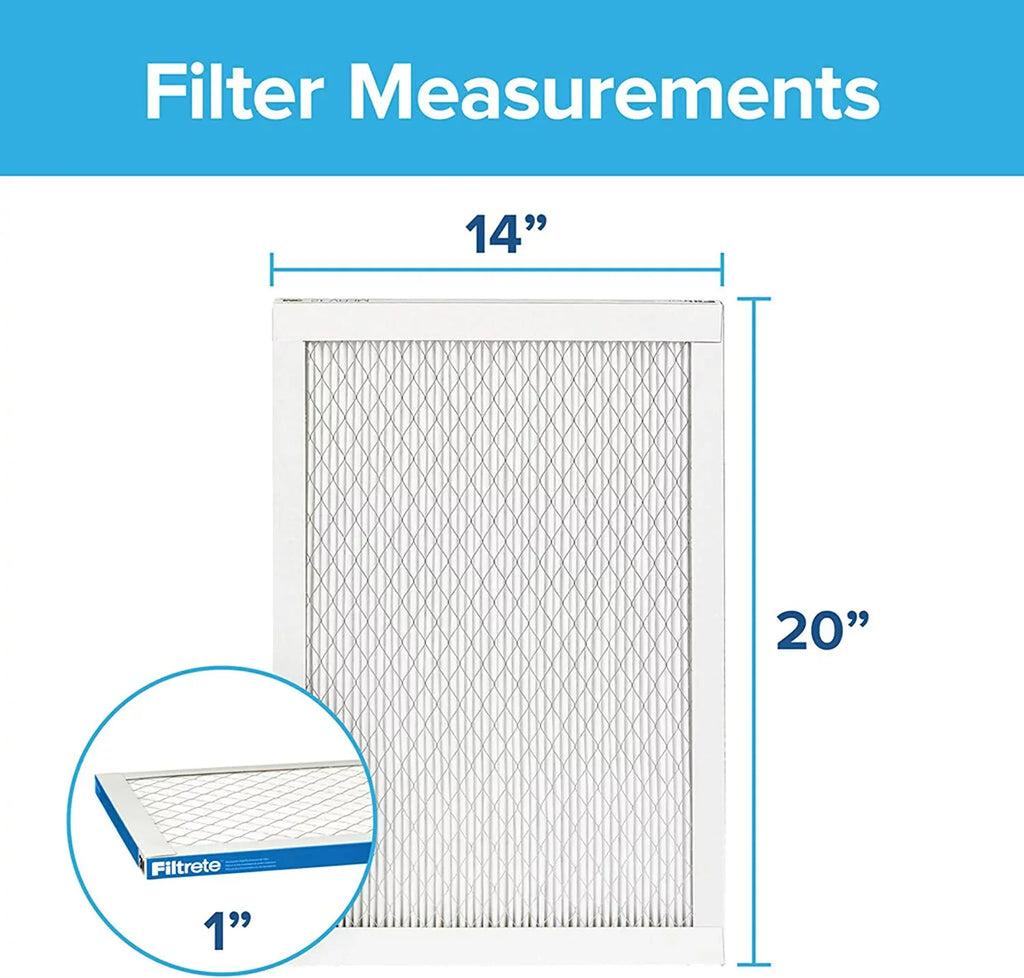 x 6-Pack (exact Filter, Furnace Ultimate dimensions 14x20x1, 19.81 0.78) x Allergen, Air Living Filtrete 13.81 MPR 1900, AC Healthy