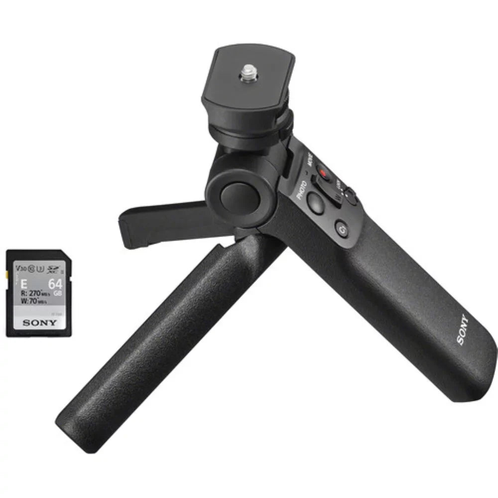 Design Kit Items) | Black + Camera ZV-1F Vlogging Camera (4 Camera with Cleaning K&M Precision + Vlogger Kit Accessory Sony Sony Cleaning Bundle Cloth