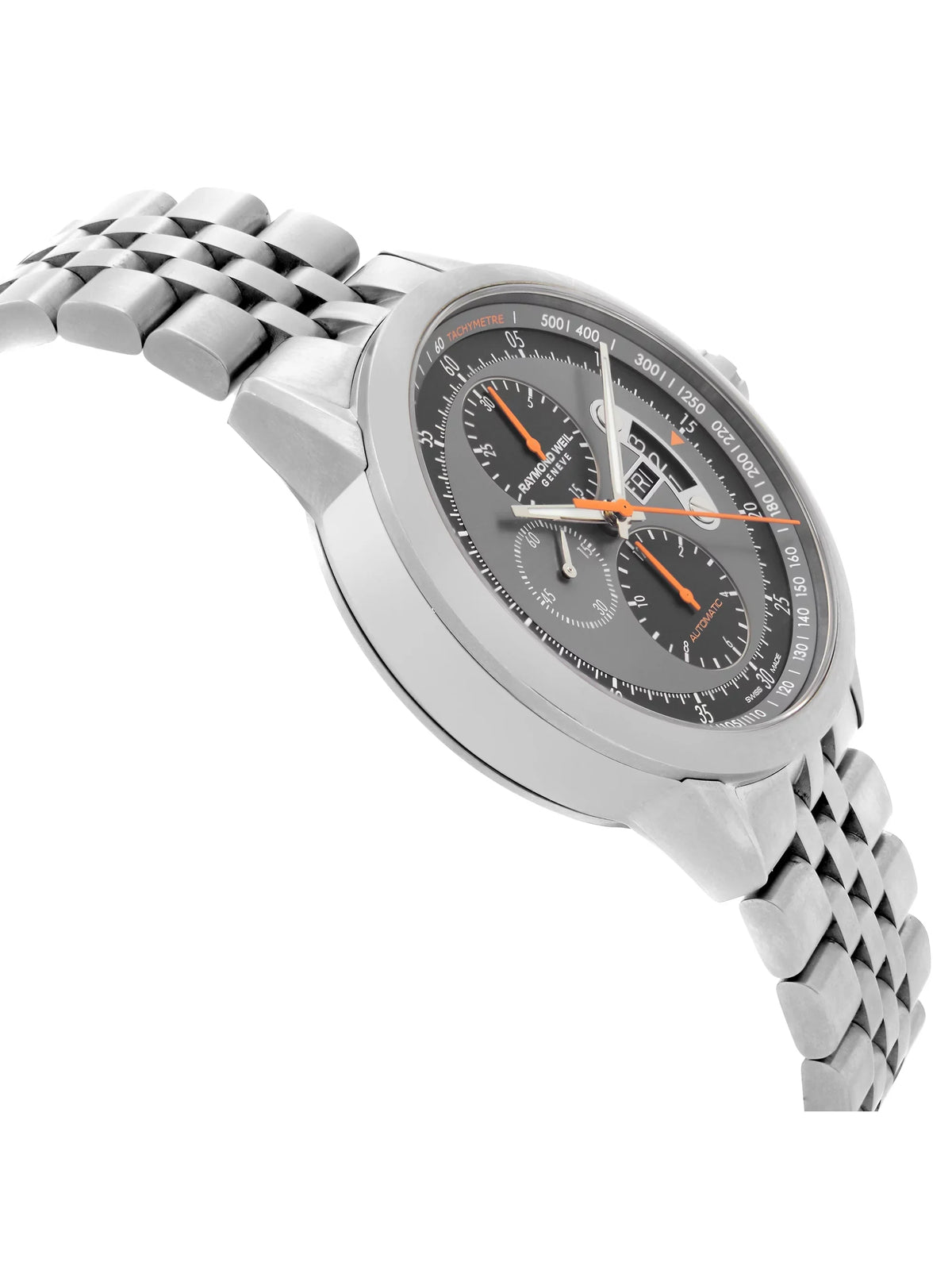 Dial Gray Freelancer Automatic Titanium Weil (Good) Pre-Owned Mens Watch Raymond 7745-TI-05609