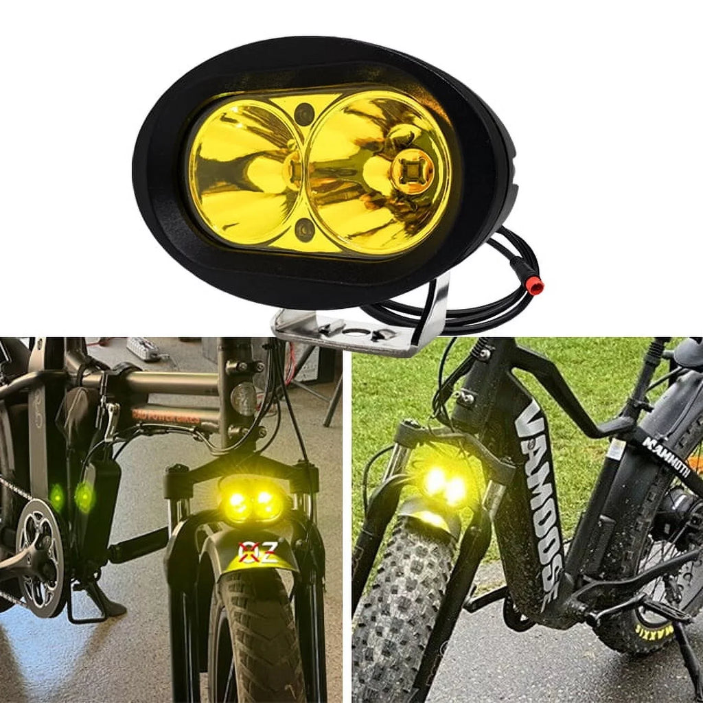 OZ-USA RadRunner Vamoose E-bike Bikes Yellow RadMini Output Mammoth LED Compatible RadRover Headlight Power with High Rad Neon RadExpand