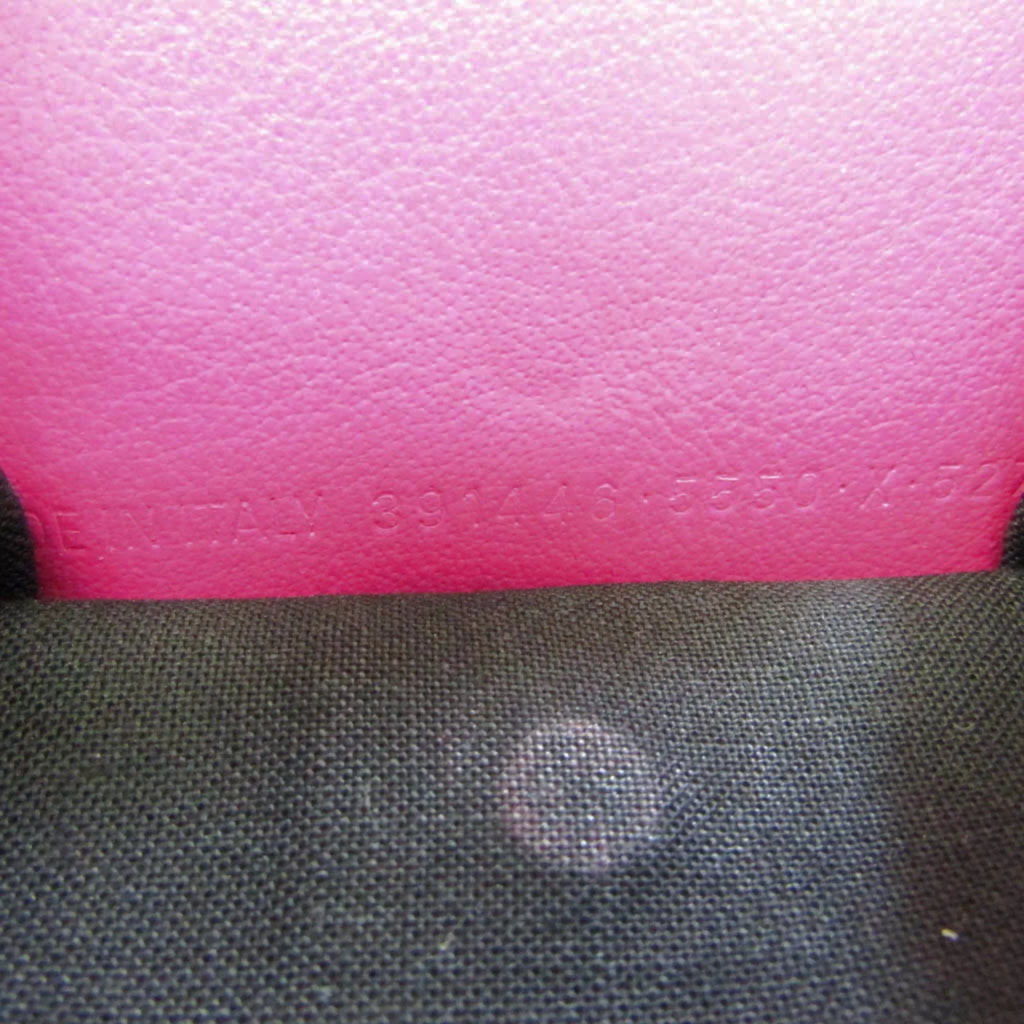 Pre-Owned Mini 391446 Paper Wallet Pink Women's (tri-fold) Balenciaga Wallet (Good) Leather