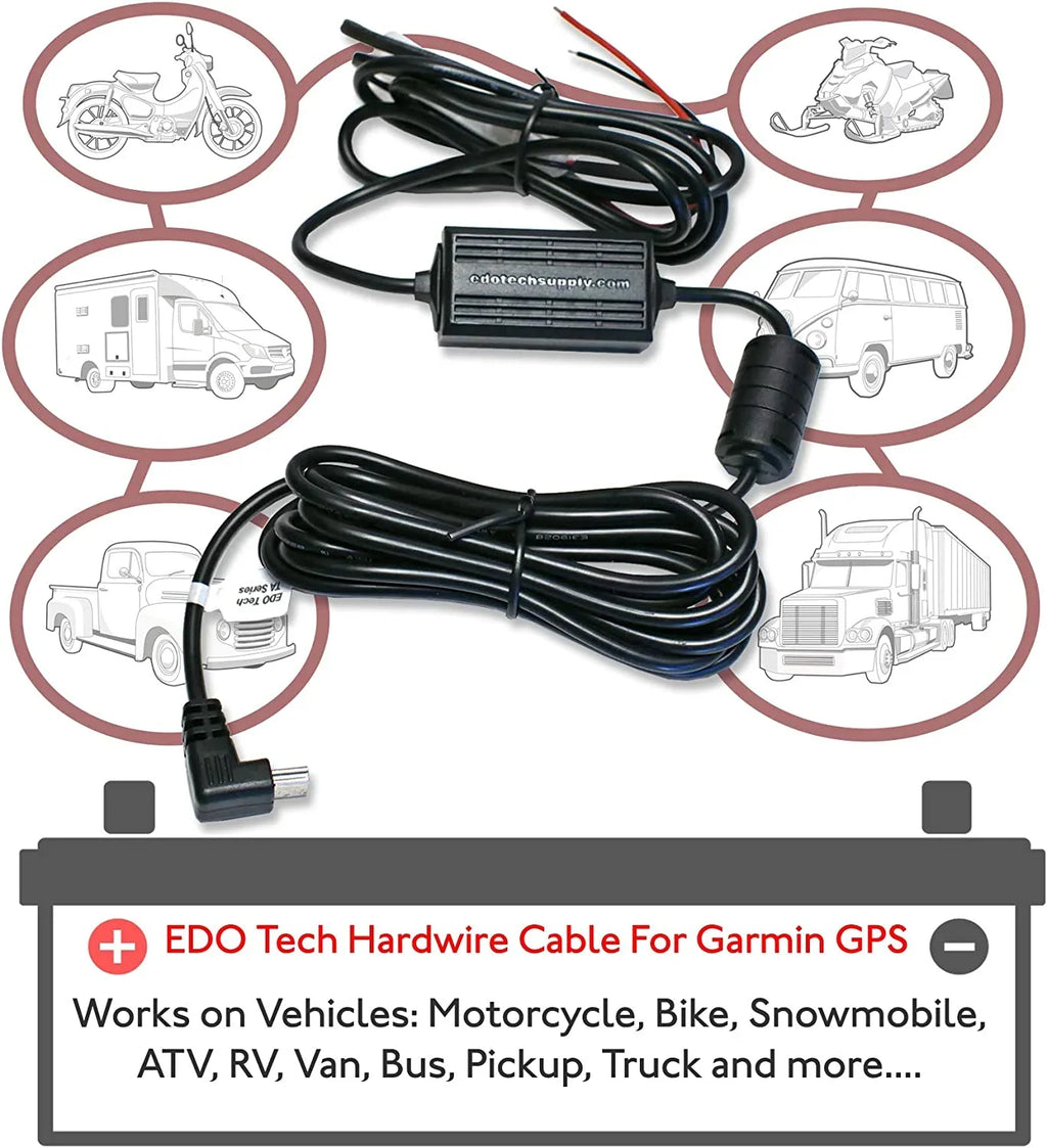 52lm Power Charger Kit 40lm 2597lmt 51lm Car Direct Hardwire 50lm USB Cord EDO Drive Nuvi Tech Garmin 57lm 2595lmt for
