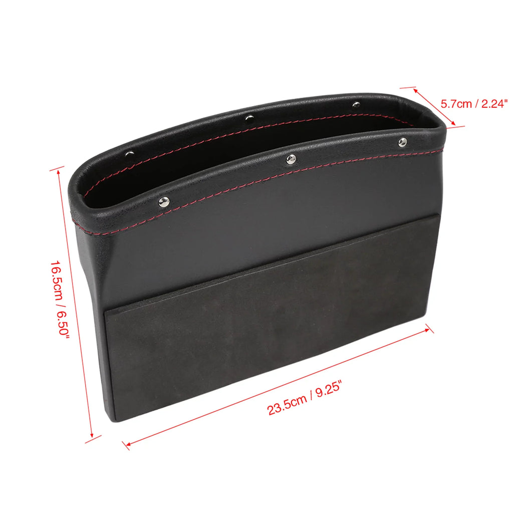 Seat Black Driver Red Side Storage Crevice Gap Car Box 4pcs Passenger