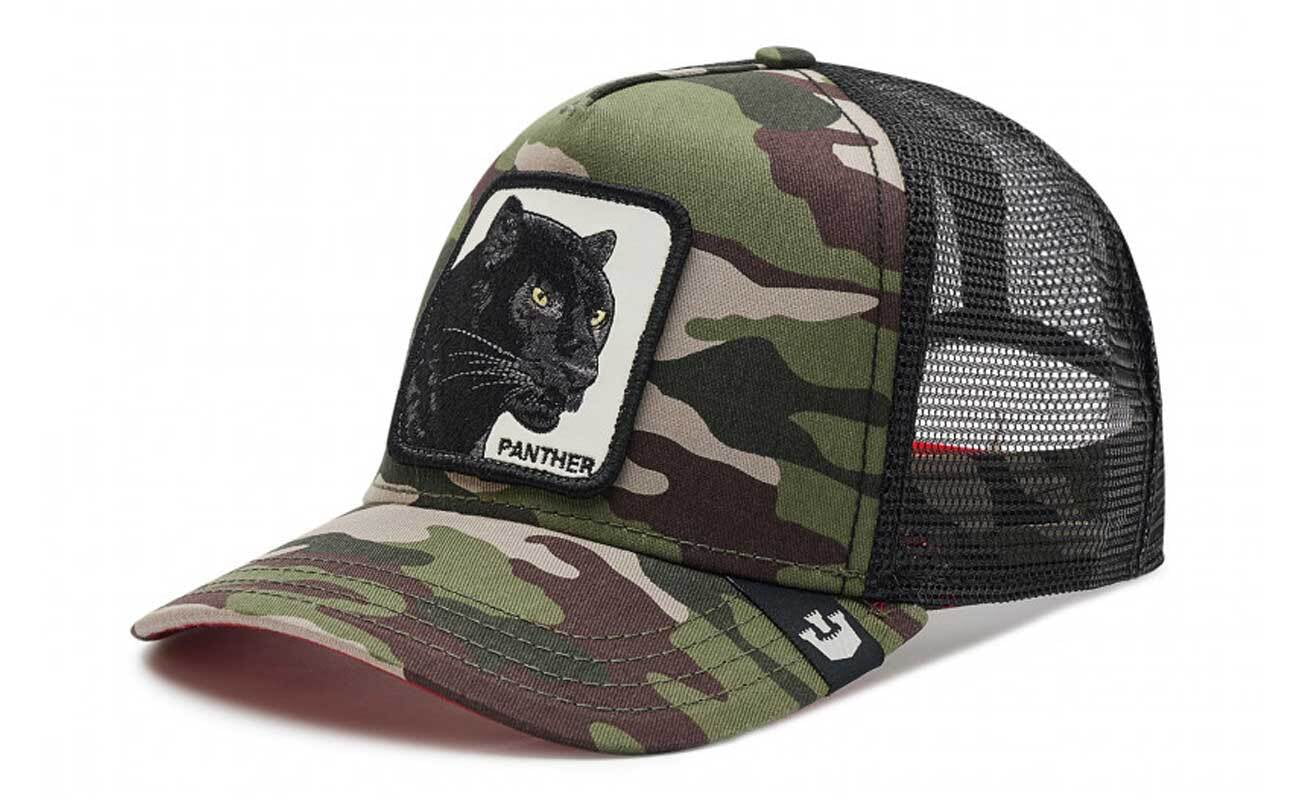 One Animal Trucker Farm The Bros Hat, Goorin Panther 101-0381-CAM Size