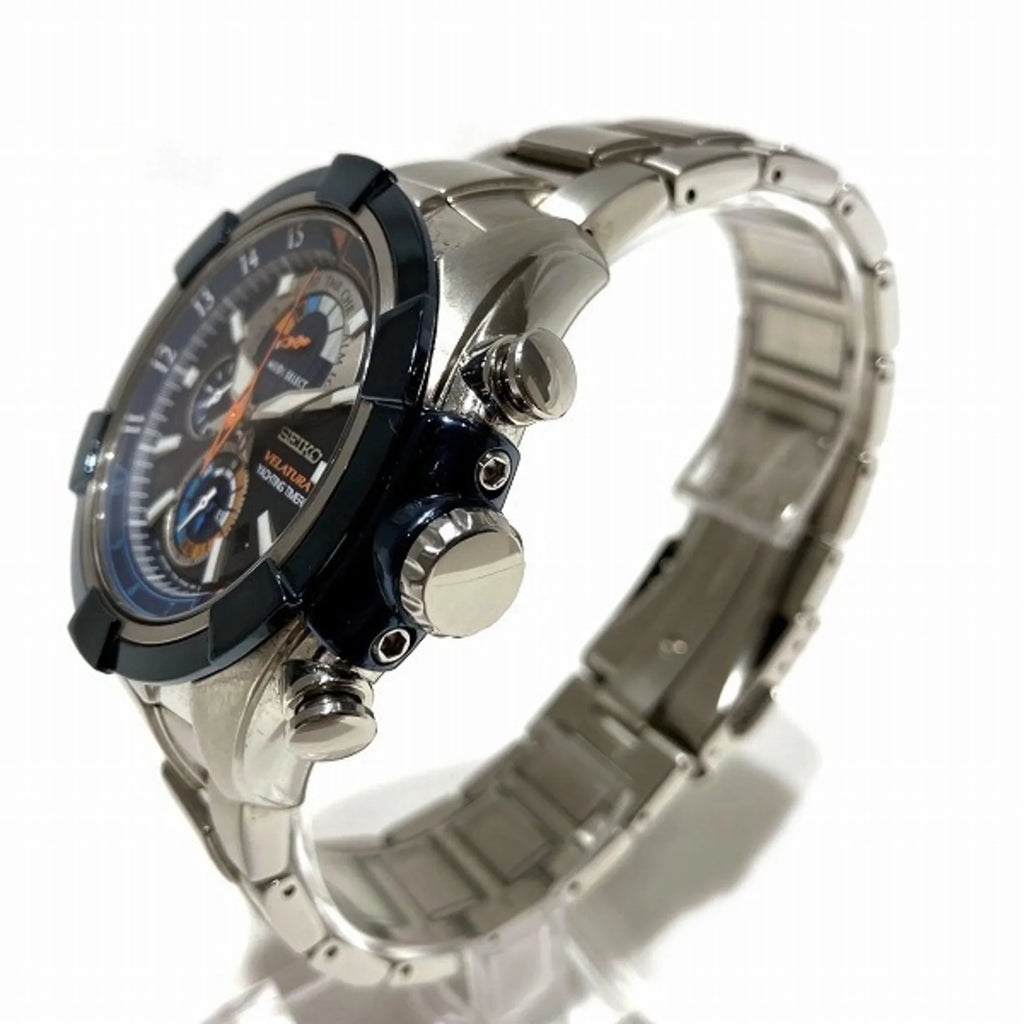 Velatura New) Chronograph Timer Pre-Owned Seiko Watch Quartz (Like Men's Yachting 7T84-0AE0