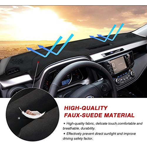 Toyota for Cartist 2013-2018 Sunshade No Nonslip Mat Mat Suede Dashboard Glare Dash RAV4 Protector Cover Dash