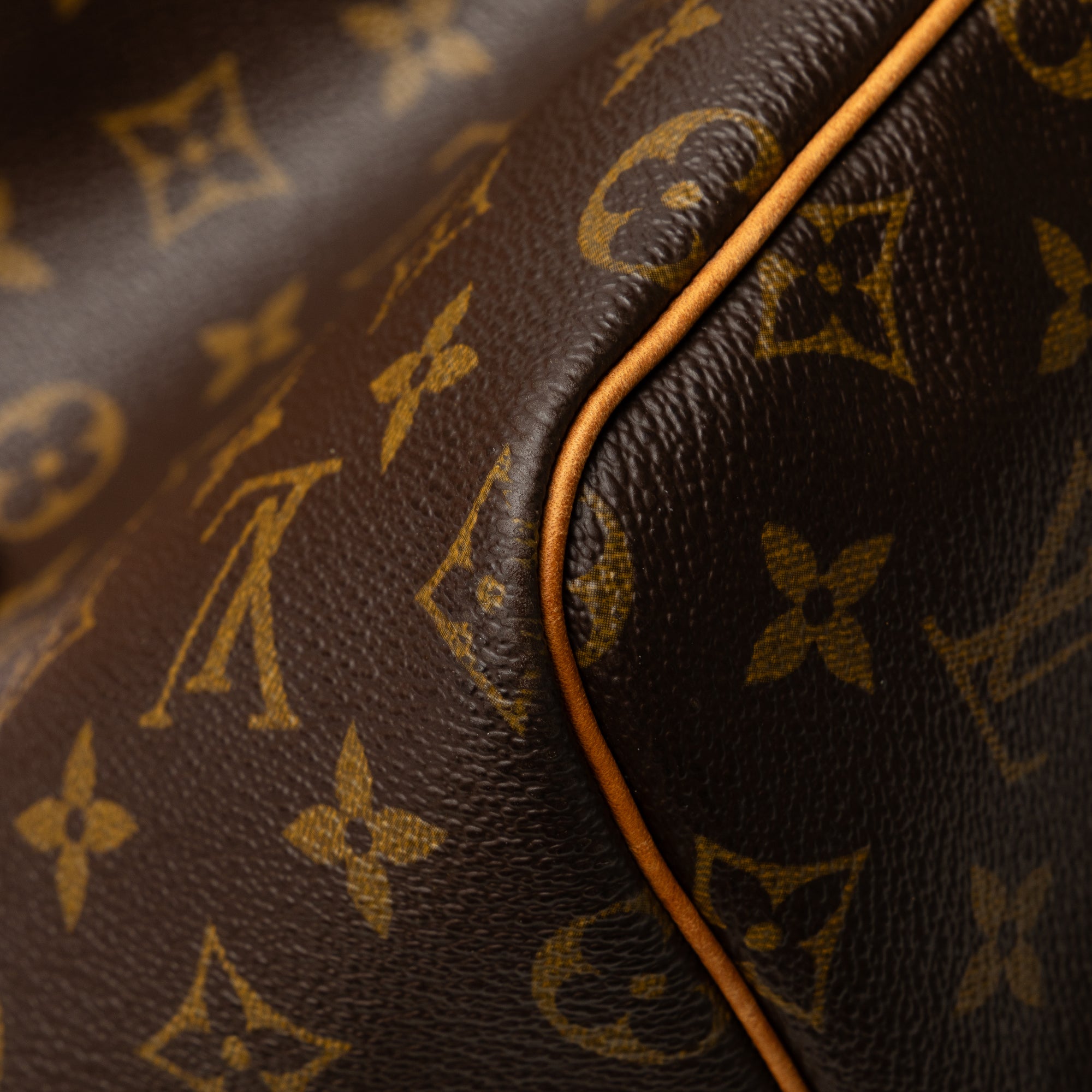 (Good) 55 WeekenderBag Brown Bag Travel Pre-Owned Monogram Keepall Louis Authenticated Canvas Vuitton Unisex