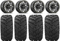 FXT Kawasaki Pro 14" Reptile Gm Ryno Tires Mule 26" Wheels Raceline Bdlk
