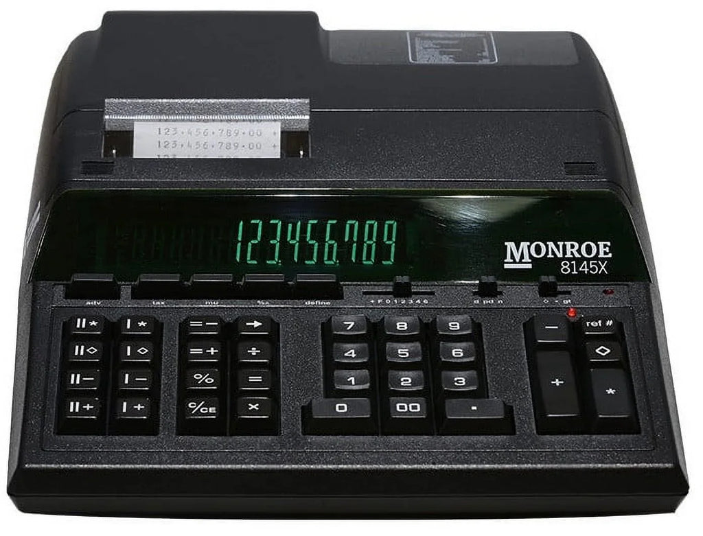 Large Monroe for Big Calculator 14-Digit 8145X Budgets Display Printing With