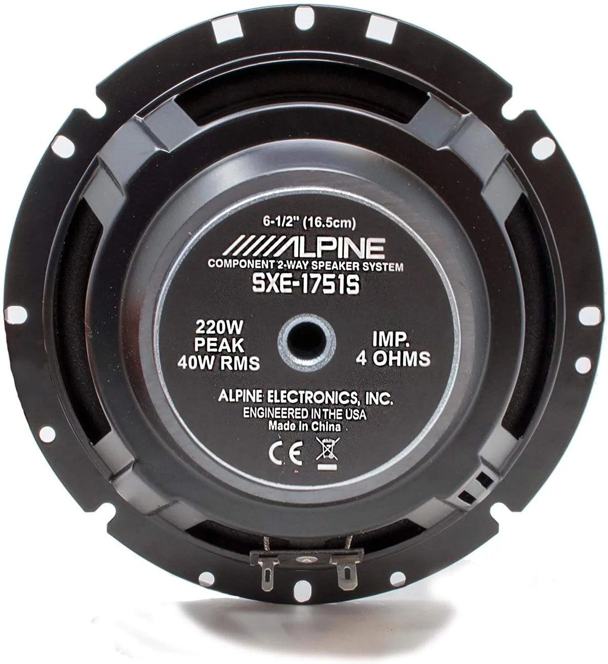 Audio Car SXE-1751S Alpine 280 (Pair) 6.5" Watt Speakers Component