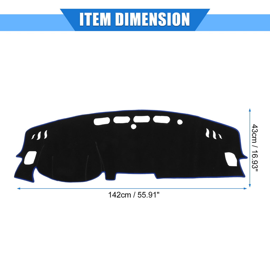 Dashboard Protective Polyester Console Bargains Cover Center Kicks Nissan Compatible Blue for Car Unique 2017-2020